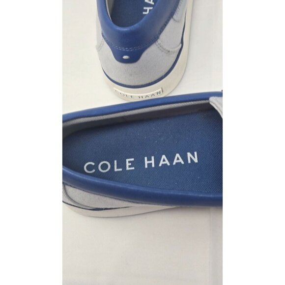 Cole Haan Nantucket 2.0 Men's Blue Canvas Slip On Penny Loafers Shoes size 10.5 - Picture 6 of 9